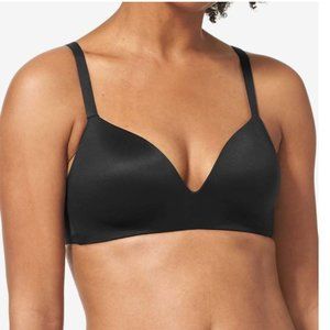Second Skin Lightly Lined Wireless Bra Black Women